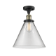 A thumbnail of the Innovations Lighting 517 X-Large Cone Black Antique Brass / Clear