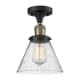 A thumbnail of the Innovations Lighting 517-1C Large Cone Black Antique Brass / Seedy