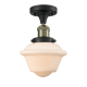 A thumbnail of the Innovations Lighting 517-1CH Small Oxford Black Antique Brass / Matte White Cased