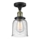 A thumbnail of the Innovations Lighting 517-1CH Small Bell Black Antique Brass / Seedy