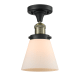 A thumbnail of the Innovations Lighting 517-1CH Small Cone Black Antique Brass / Matte White Cased