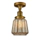 A thumbnail of the Innovations Lighting 517-1CH Chatham Brushed Brass / Mercury Fluted