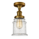 A thumbnail of the Innovations Lighting 517-1CH Canton Brushed Brass / Seedy