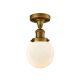 A thumbnail of the Innovations Lighting 517-1CH-6 Beacon Brushed Brass / Matte White Cased