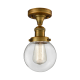 A thumbnail of the Innovations Lighting 517-1CH-6 Beacon Brushed Brass / Clear