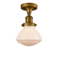 A thumbnail of the Innovations Lighting 517-1CH Olean Brushed Brass / Matte White