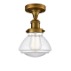 A thumbnail of the Innovations Lighting 517-1CH Olean Brushed Brass / Clear