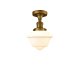 A thumbnail of the Innovations Lighting 517-1CH Small Oxford Brushed Brass / Matte White Cased