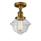 A thumbnail of the Innovations Lighting 517-1CH Small Oxford Brushed Brass / Clear