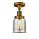 A thumbnail of the Innovations Lighting 517-1CH Small Bell Brushed Brass / Silver Mercury