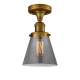 A thumbnail of the Innovations Lighting 517-1CH Small Cone Brushed Brass / Smoked