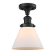 A thumbnail of the Innovations Lighting 517-1CH Large Cone Matte Black / Matte White Cased