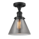 A thumbnail of the Innovations Lighting 517-1CH Large Cone Matte Black / Smoked