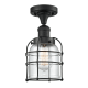 A thumbnail of the Innovations Lighting 517 Small Bell Cage Matte Black / Clear