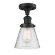 A thumbnail of the Innovations Lighting 517-1CH Small Cone Matte Black / Seedy