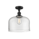 A thumbnail of the Innovations Lighting 517 X-Large Bell Matte Black / Clear