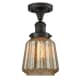 A thumbnail of the Innovations Lighting 517-1CH Chatham Oiled Rubbed Bronze / Mercury Fluted