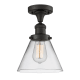 A thumbnail of the Innovations Lighting 517-1CH Large Cone Oiled Rubbed Bronze / Clear