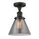 A thumbnail of the Innovations Lighting 517-1CH Large Cone Oiled Rubbed Bronze / Smoked