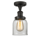 A thumbnail of the Innovations Lighting 517-1CH Small Bell Oiled Rubbed Bronze / Clear