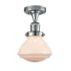 A thumbnail of the Innovations Lighting 517-1CH Olean Polished Chrome / Matte White