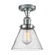 A thumbnail of the Innovations Lighting 517-1CH Large Cone Polished Chrome / Seedy