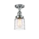 A thumbnail of the Innovations Lighting 517-1CH-9-5 Bell Semi-Flush Polished Chrome / Deco Swirl