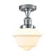 A thumbnail of the Innovations Lighting 517-1CH Small Oxford Polished Chrome / Matte White Cased