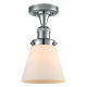 A thumbnail of the Innovations Lighting 517-1CH Small Cone Polished Chrome / Matte White Cased