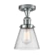 A thumbnail of the Innovations Lighting 517-1CH Small Cone Polished Chrome / Seedy