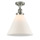 A thumbnail of the Innovations Lighting 517 X-Large Cone Polished Nickel / Matte White