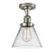 A thumbnail of the Innovations Lighting 517-1CH Large Cone Polished Nickel / Clear