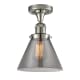 A thumbnail of the Innovations Lighting 517-1CH Large Cone Polished Nickel / Smoked