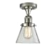 A thumbnail of the Innovations Lighting 517-1CH Small Cone Polished Nickel / Clear