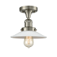 A thumbnail of the Innovations Lighting 517-1CH Halophane Brushed Satin Nickel / Matte White