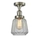 A thumbnail of the Innovations Lighting 517-1CH Chatham Brushed Satin Nickel / Clear Fluted