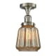 A thumbnail of the Innovations Lighting 517-1CH Chatham Brushed Satin Nickel / Mercury Fluted