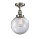 A thumbnail of the Innovations Lighting 517-1CH-8 Beacon Brushed Satin Nickel / Clear