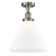 A thumbnail of the Innovations Lighting 517 X-Large Cone Brushed Satin Nickel / Matte White