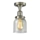 A thumbnail of the Innovations Lighting 517-1CH Small Bell Brushed Satin Nickel / Seedy
