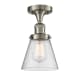 A thumbnail of the Innovations Lighting 517-1CH Small Cone Brushed Satin Nickel / Seedy