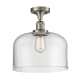 A thumbnail of the Innovations Lighting 517 X-Large Bell Brushed Satin Nickel / Clear