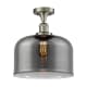 A thumbnail of the Innovations Lighting 517 X-Large Bell Brushed Satin Nickel / Plated Smoke