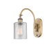 A thumbnail of the Innovations Lighting 518-1W-13-5 Cobbleskill Sconce Brushed Brass / Clear