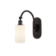 A thumbnail of the Innovations Lighting 518-1W-13-5 Clymer Sconce Oil Rubbed Bronze / Matte White