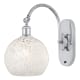 A thumbnail of the Innovations Lighting 518-1W-14-8-White Mouchette-Indoor Wall Sconce Polished Chrome / White Mouchette