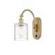 A thumbnail of the Innovations Lighting 518-1W-13-6 Cobbleskill Sconce Satin Gold / Deco Swirl