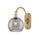 A thumbnail of the Innovations Lighting 518-1W 13 8 Athens Deco Swirl Sconce Satin Gold / Light Smoke Deco Swirl