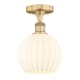 A thumbnail of the Innovations Lighting 616-1F-11-8-White Venetian-Indoor Ceiling Fixture Alternate Image