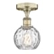A thumbnail of the Innovations Lighting 616-1F-9-6 Athens Water Glass Semi-Flush Antique Brass / Clear Water Glass